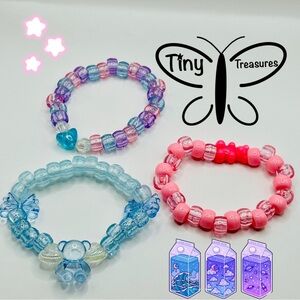 🎀Transparent Kawaii Bear Bracelet Set🎀